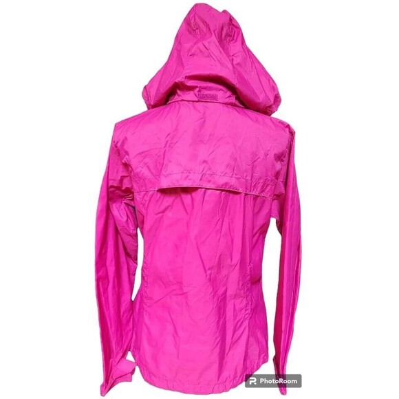 Columbia Nylon Running Hoodie Size Medium Pink Full Zip - Picture 5 of 9